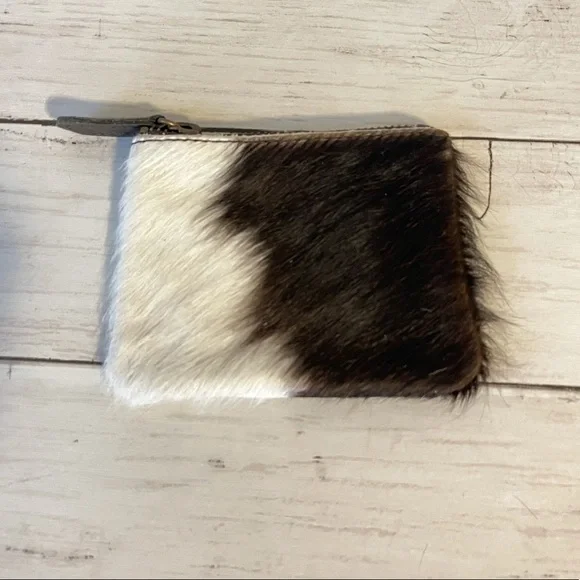 Last 1! New Cowhide & Leather Card Holder / coin purse - Picture 2 of 4